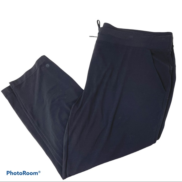 Athleta Pants - Athleta black pull on straight leg pants 2X